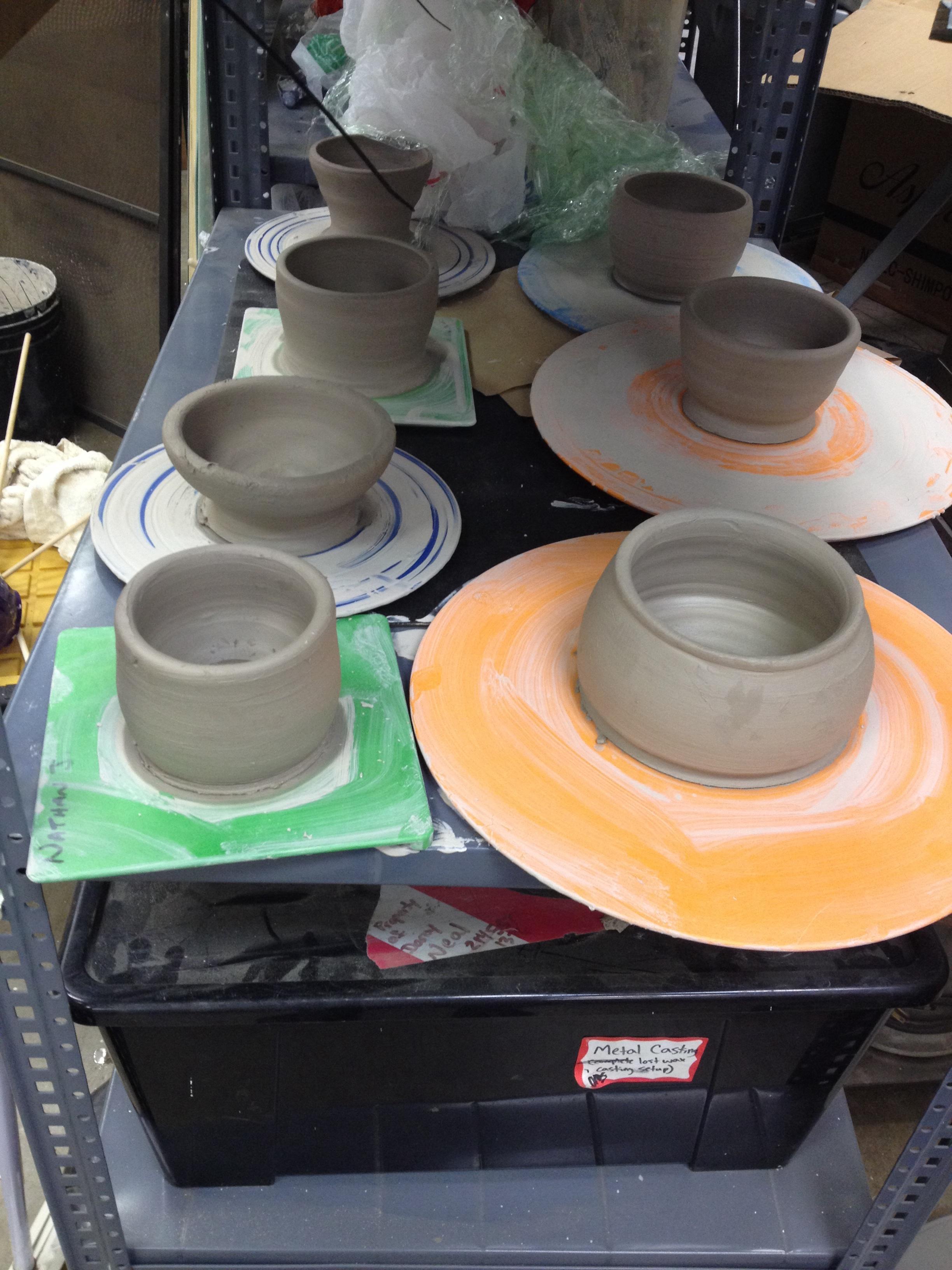Pictures from class and recent glaze firing Ceramics Dallas